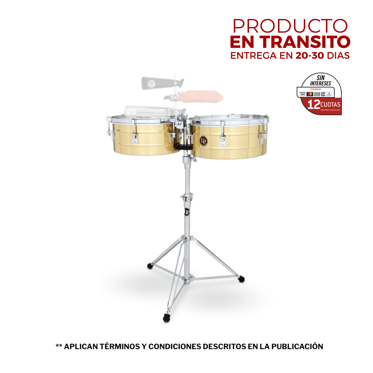 TIMBAL TITO PUENTE BRASS 14 Y 15 PULGADAS 1