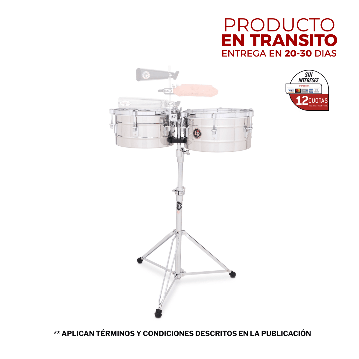 TIMBALES TITO PUENTE 12 Y 13 STAINLESS STEEL LP255-S LP 1