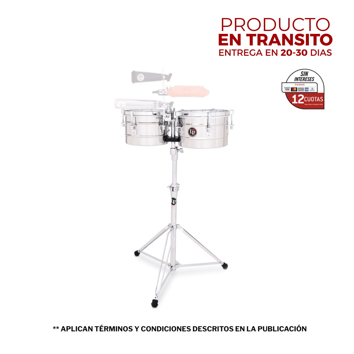 TITO PUENTE ACERO INOXIDABLE 9 1/4 Y 10 1/4 PULGADAS LP272-S LP 1