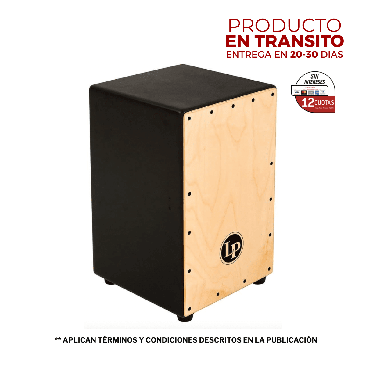 CAJON NEGRO SERIE FESTIVO LP1442-BK LP 1