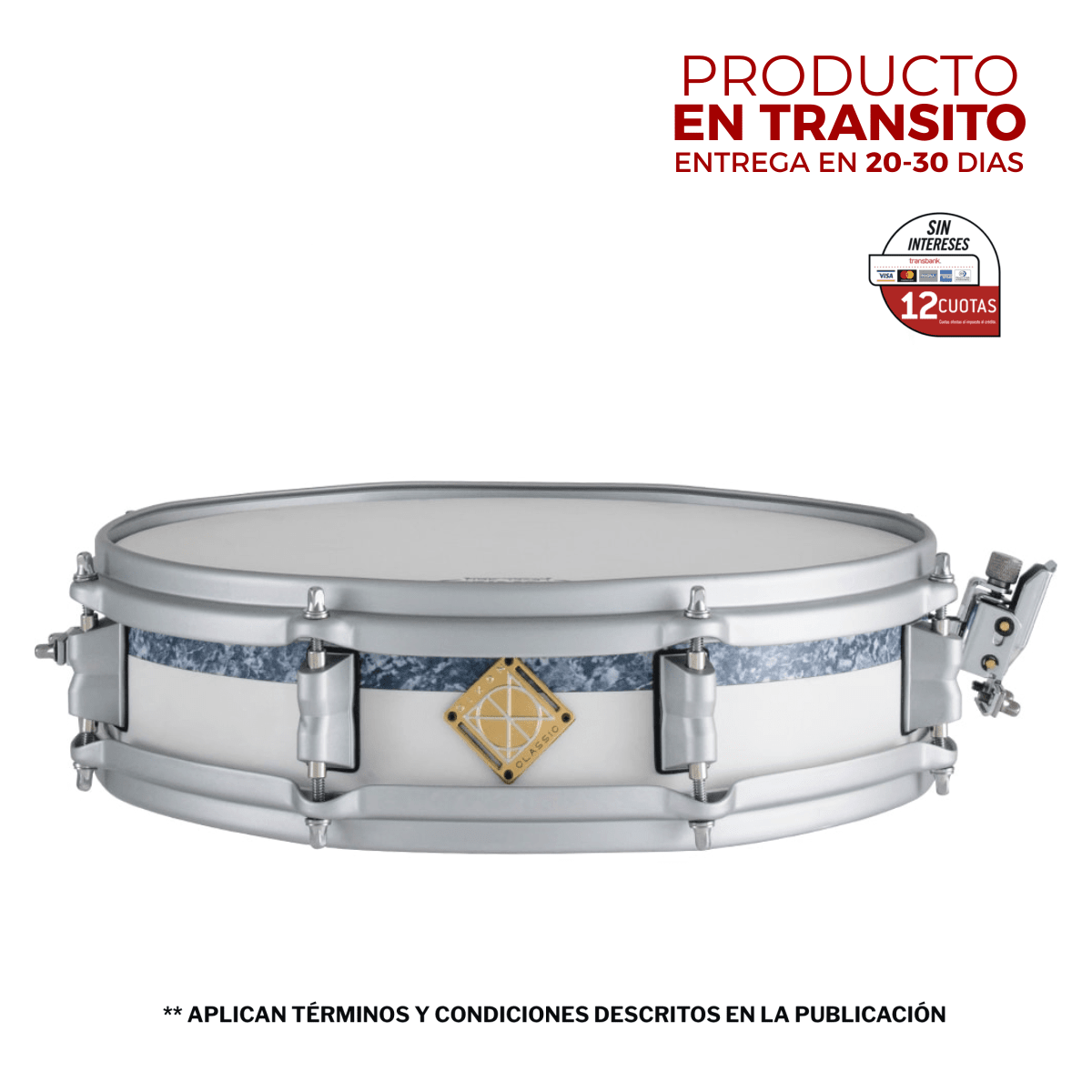 TAMBOR CLASSIC 14X3.5 MARBLE APEX PDSCL354MA DIXON 1