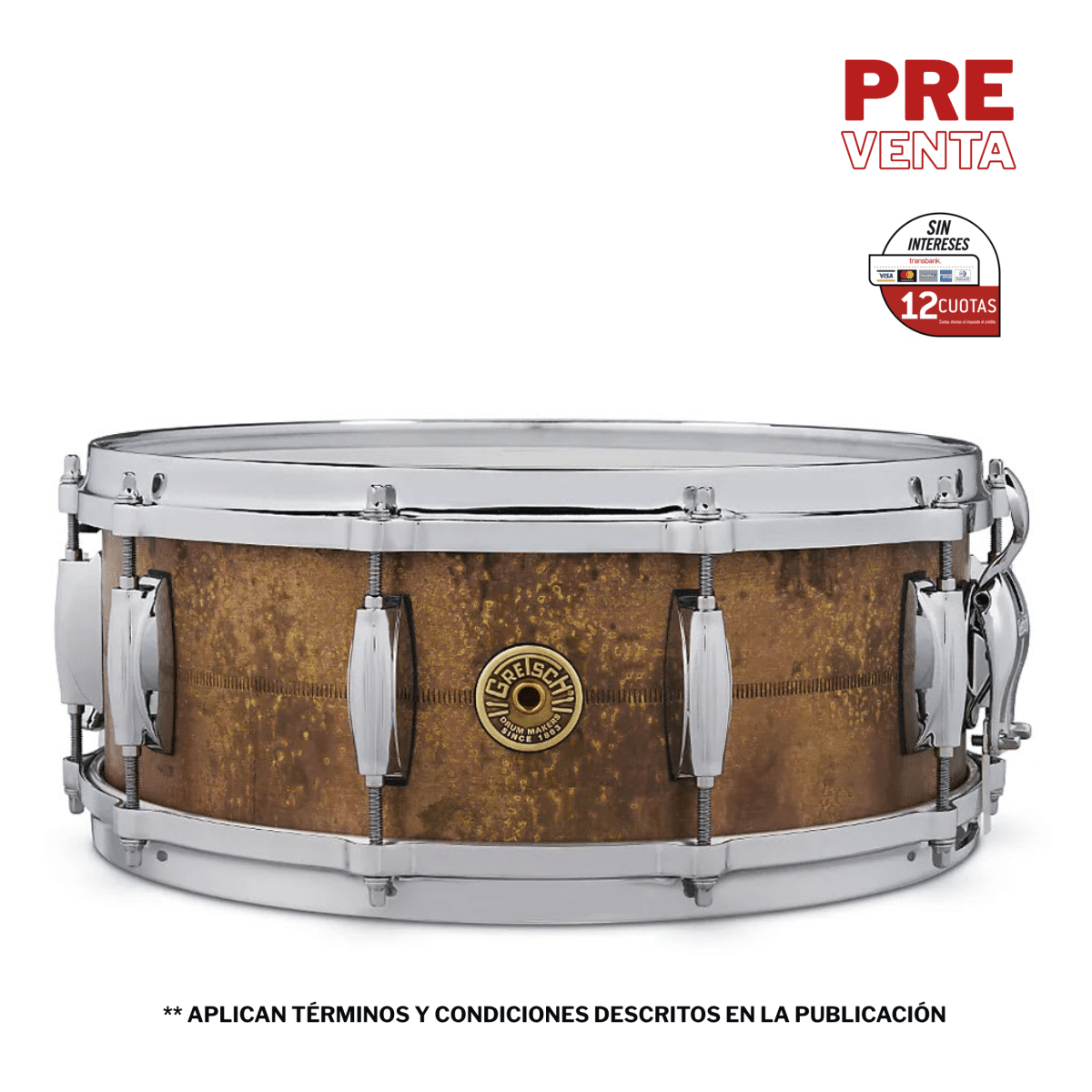 TAMBOR 14X5,5 USA SIGNATURE KEITH CARLOCK SIGNATURE GRETSCH 1