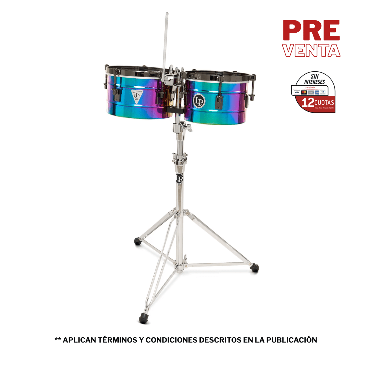 TIMBALITOS TONY SUCCAR 9 1/4 Y 10 1/4 RAINBOW LP272-TS LP 1