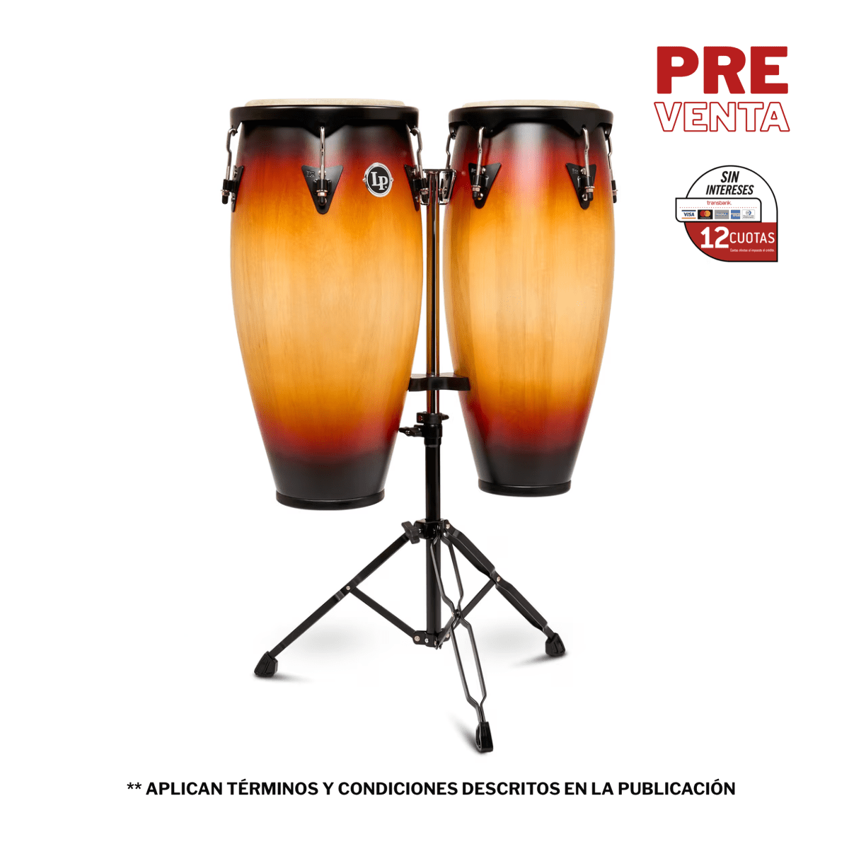 SET CONGAS CITY II 10 Y 11 VINTAGE SUNBURST LP646NYII-VSB LP 1