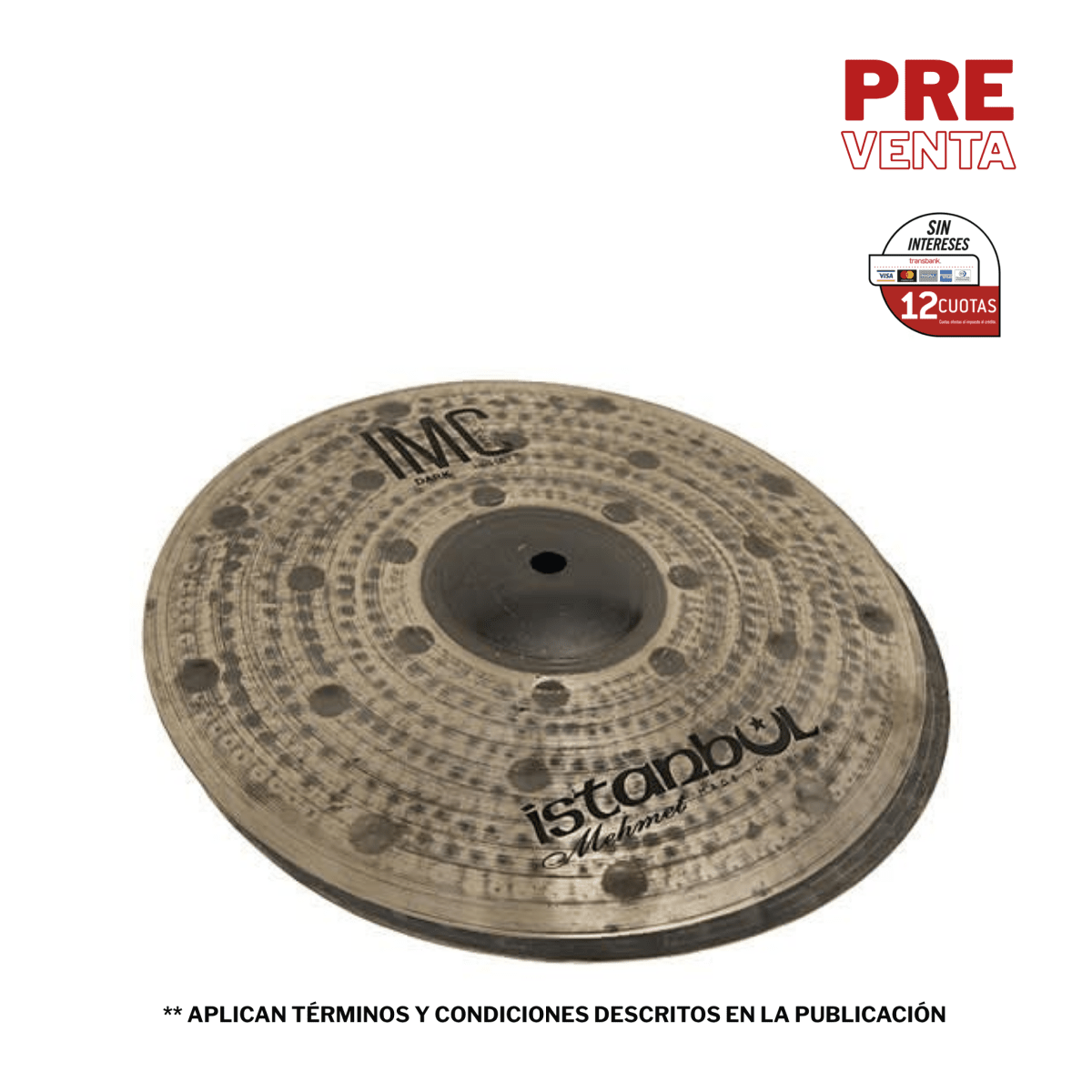 HI HAT 13 IMC BRONZE DARK HIHAT IMCD-HH13 ISTANBUL MEHMET 1