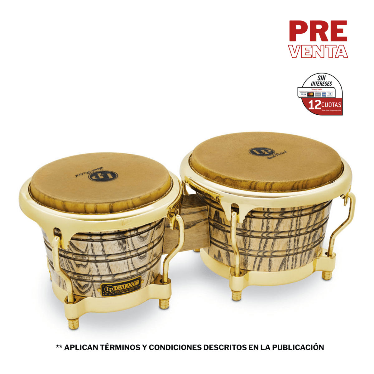 BONGO SIGNATURE GIOVANNI 7 1/4 Y 8 5/8 PULGADAS LP793X LP2