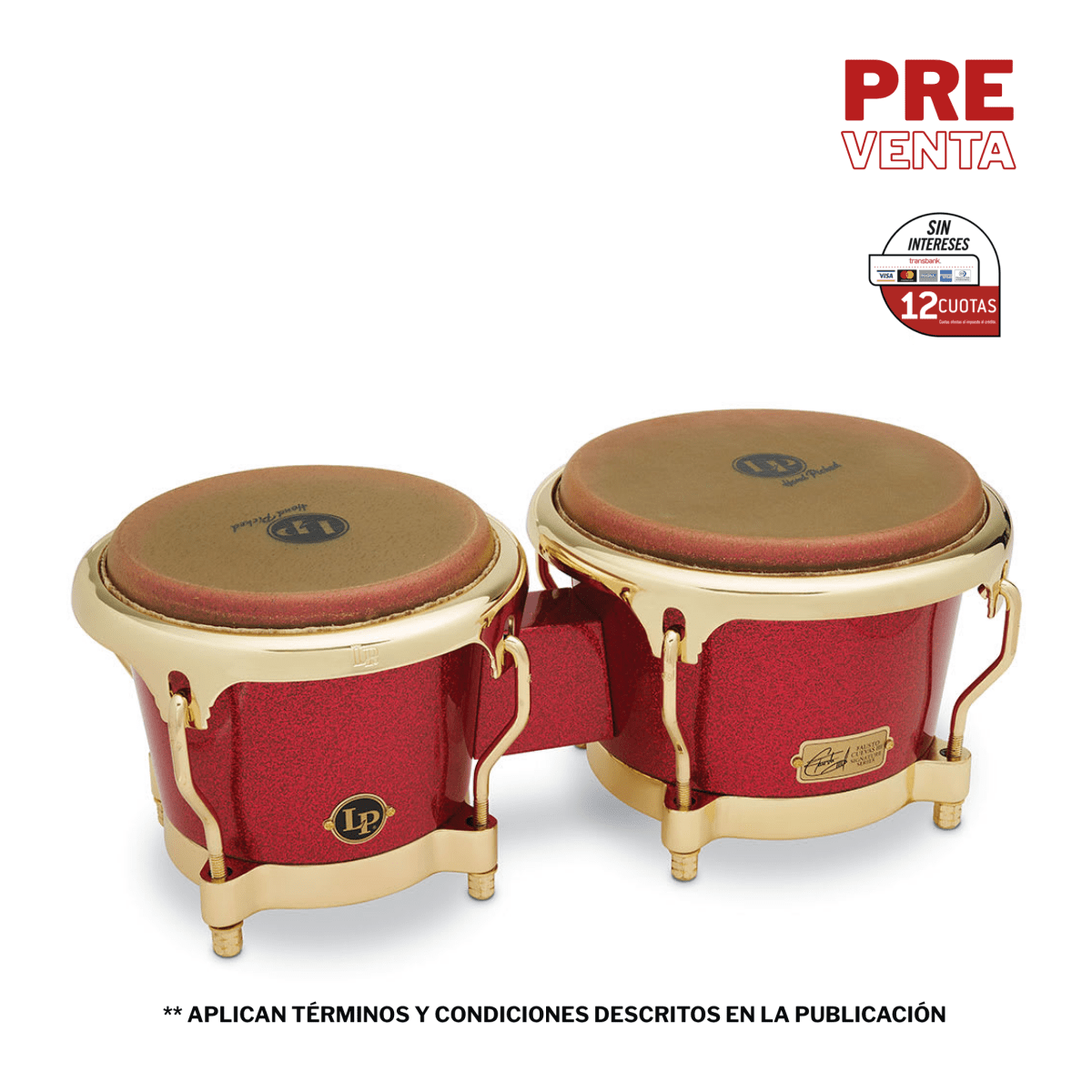 BONGO SIGNATURE FAUSTO 7 1/4 Y 8 5/8 PULGADAS LP794V-ARG LP 1