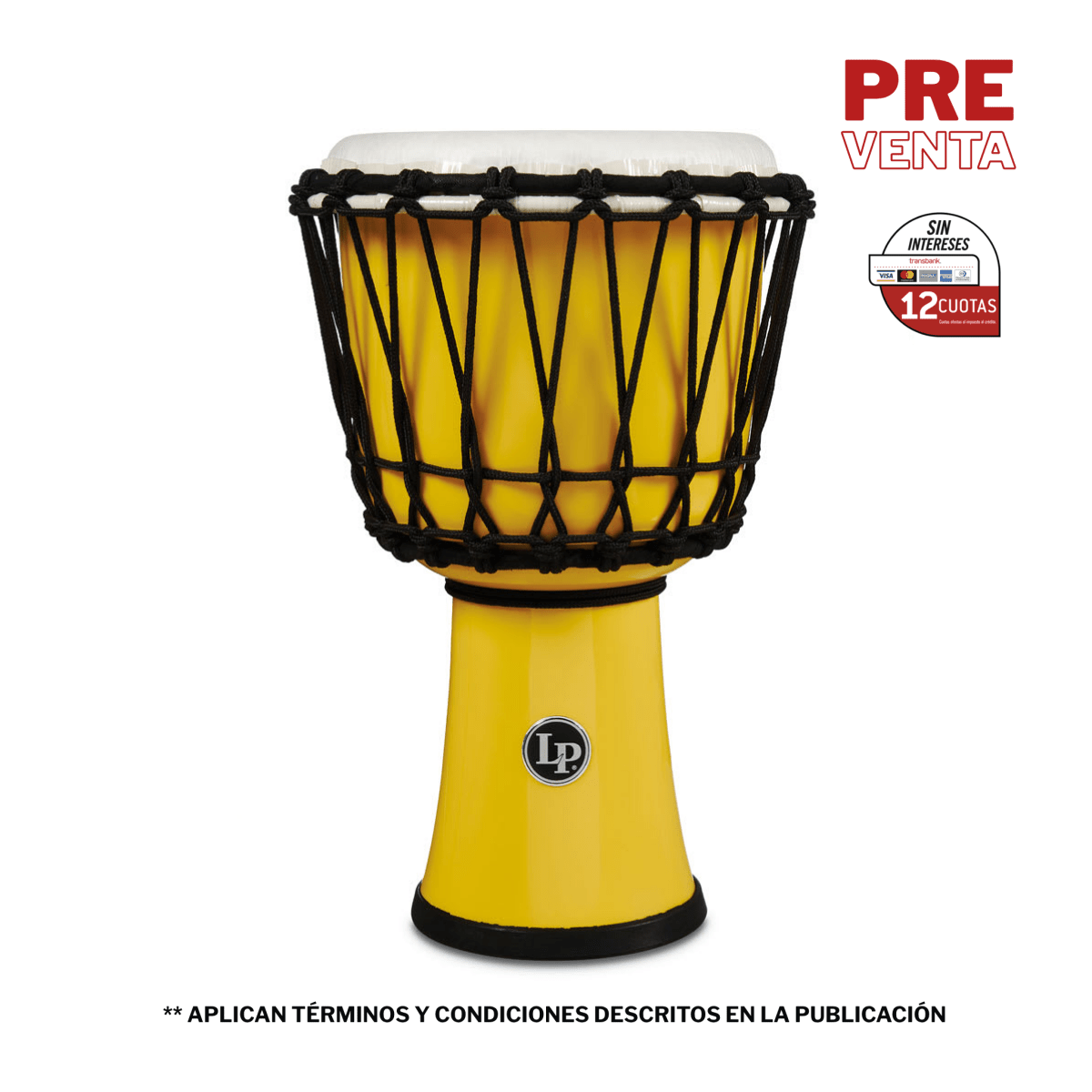 DJEMBE DJEMBE AFINABLE 7 PULGADAS LP1607YL LP 1