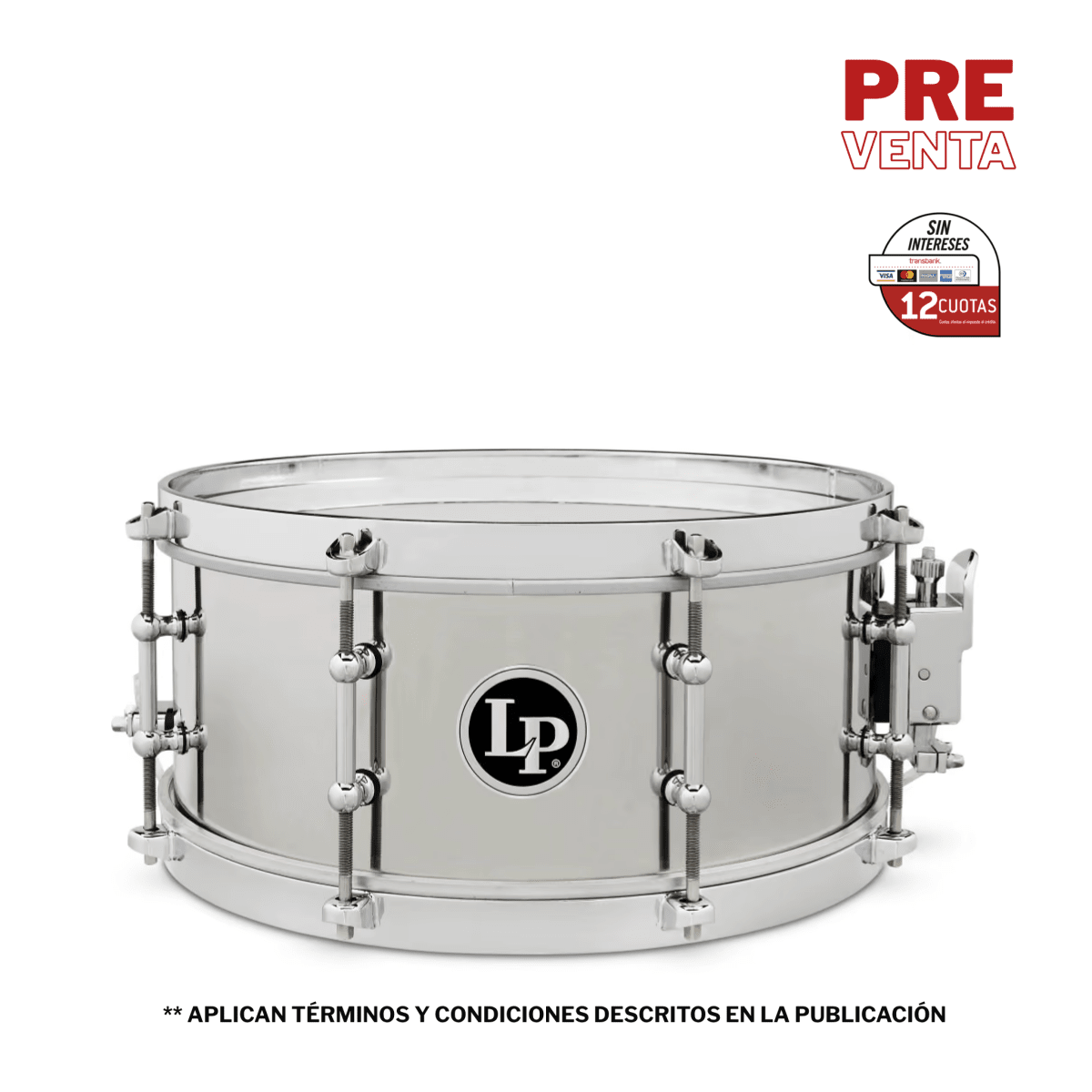 TAMBOR 13X5.5 STEEL SALSA LP5513-S LP 1