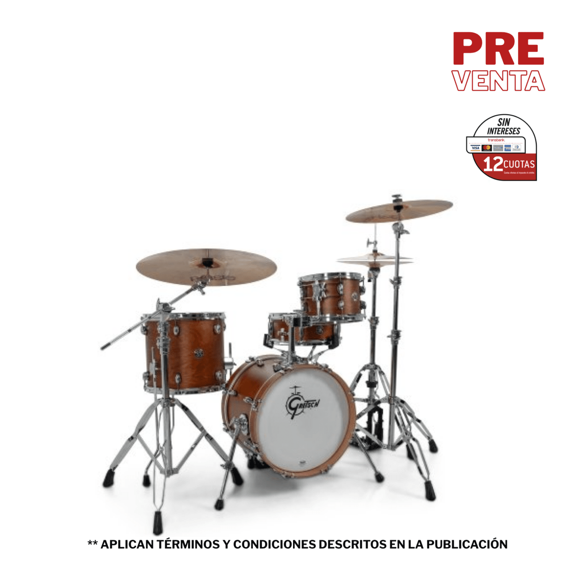 SHELLPACK 10 13 16 + 13X5 SATIN WALNUT GLAZE CATALINA CLUB CC2-M264-SWG GRETSCH 1