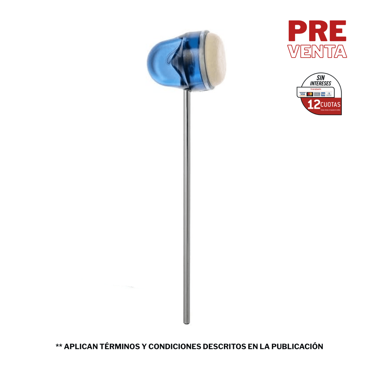 MACETA DE BOMBO AZUL TRANSPARENTE PPB-DX-HP DIXON 1