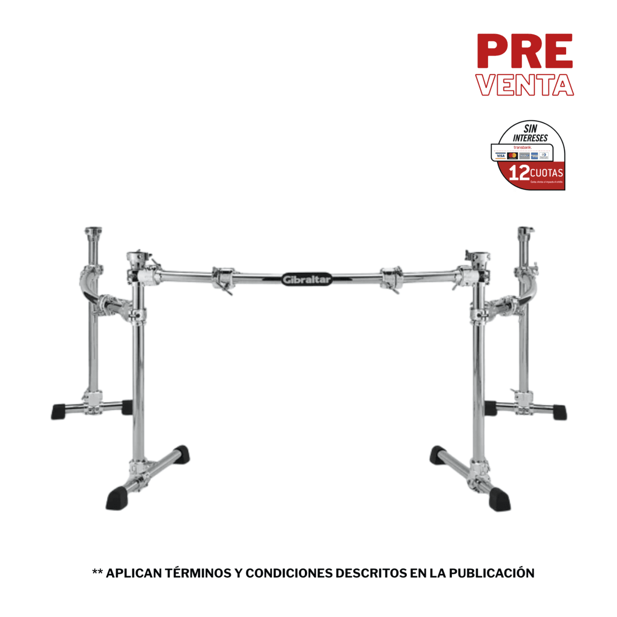 JAULA RACK CURVO CHROME SERIES II 3 LADOS GDR300C-CHR GIBRALTAR 1