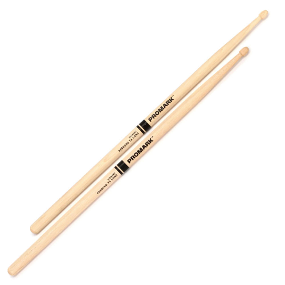 PROMARK BAQUETA REBOUND 7A LONG HICKORY PUNTA DE MADERA 1