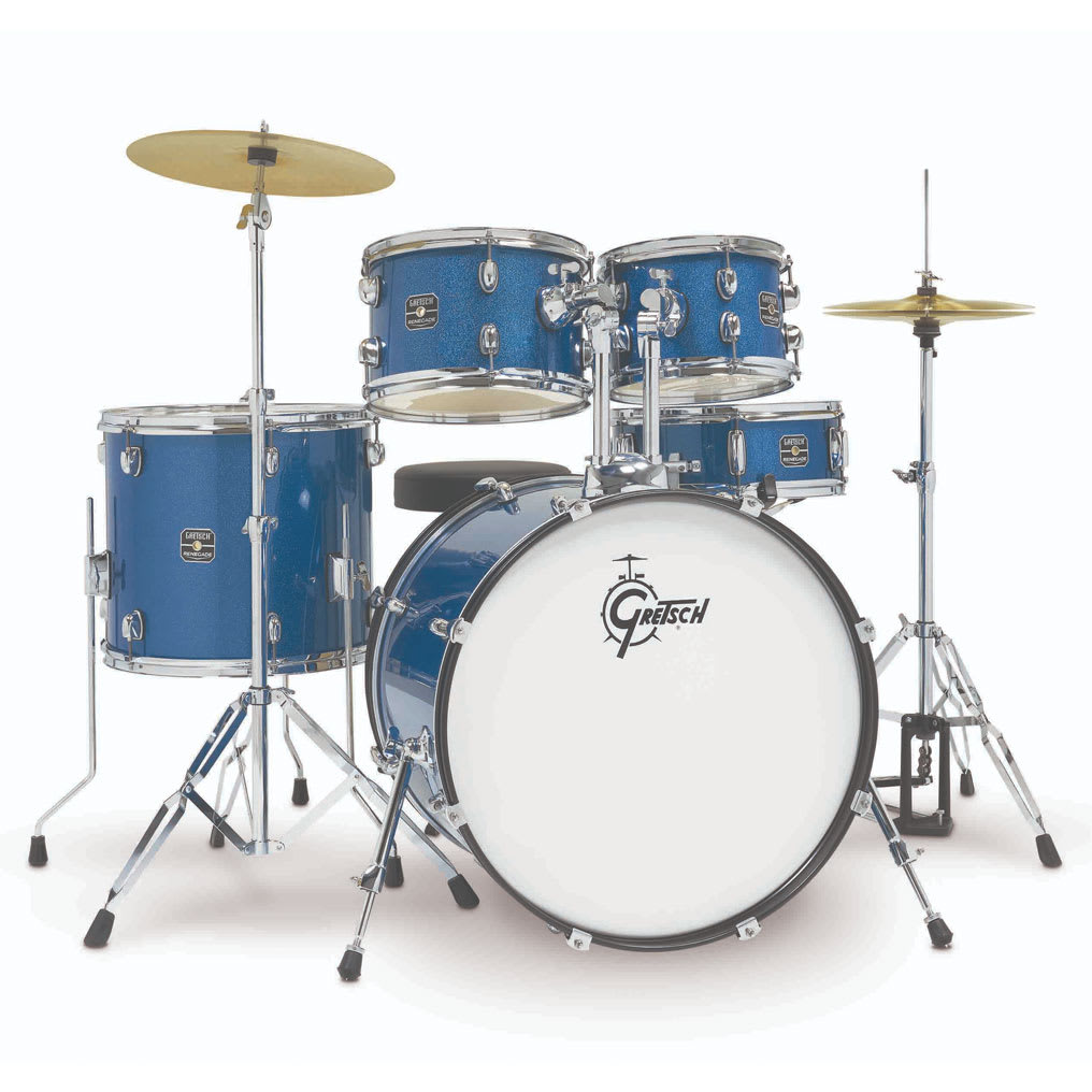 GRETSCH RENEGADE 10,12,16,22 + 14 X 5,5 BLUE SPARKLE 1