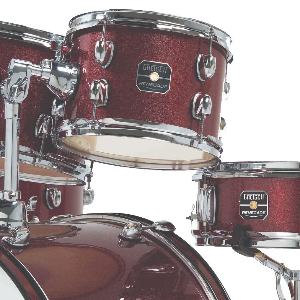 GRETSCH RENEGADE 10,12,16,22 + 14 X 5,5 RUBY SPARKLE3