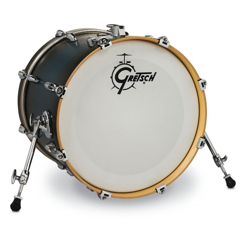 BOMBO 24X14 RENOWN MAPLE GLOSS ANTIQUE BLUE BURST GRETSCH 1