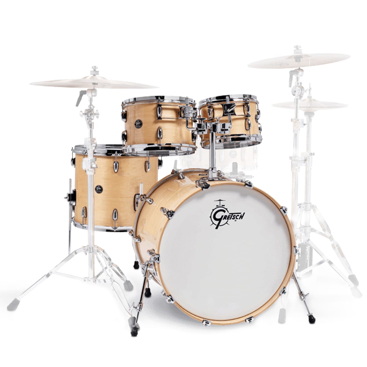 GRETSCH RENOWN MAPLE 22,10,12,16 + HOLDER GLOSS NATURAL 1