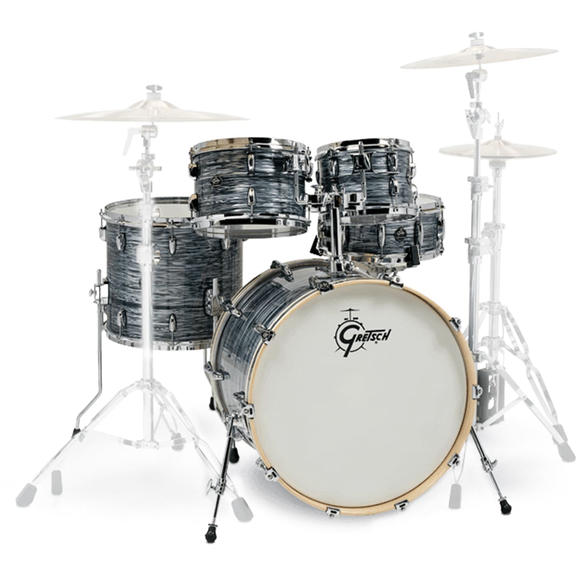 GRETSCH RENOWN MAPLE 10,12,16,22 + 14X5,5 SILVER OYSTER PEARL 1