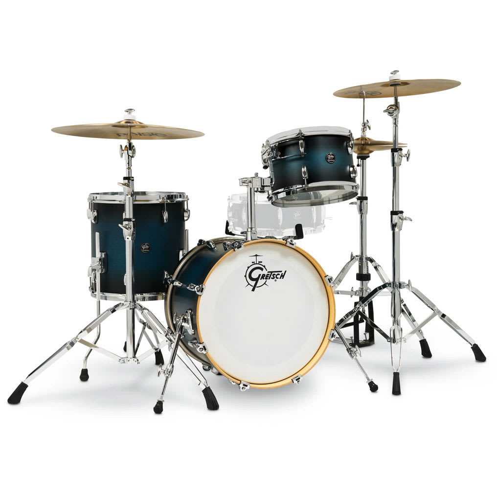 GRETSCH RENOWN MAPLE 12,14,18 GLOSS ANTIQUE BLUE BURST 1