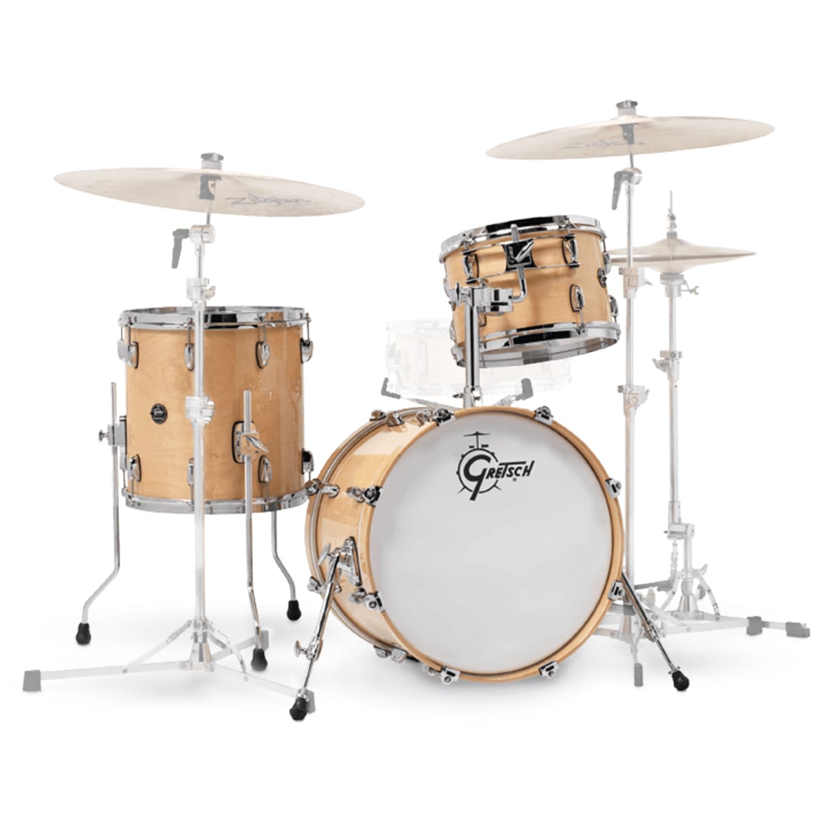 GRETSCH RENOWN MAPLE 18,12,14 + HOLDER GLOSS NATURAL 1