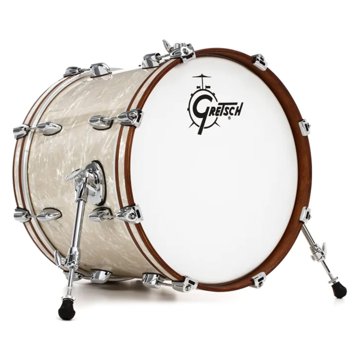 GRETSCH RENOWN MAPLE 18,12,14,5X14 + HOLDER VINTAGE PEARL6