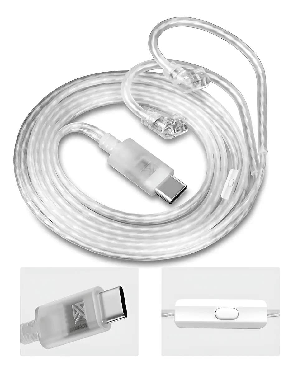 REPUESTO CABLE AUDIFONO CON MIC A USB-C KZ 1