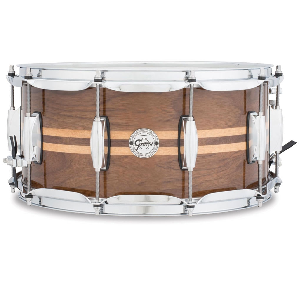 TAMBOR 14X6,5 FULL RANGE WALNUT DUAL MAPLE INLAY GRETSCH 1