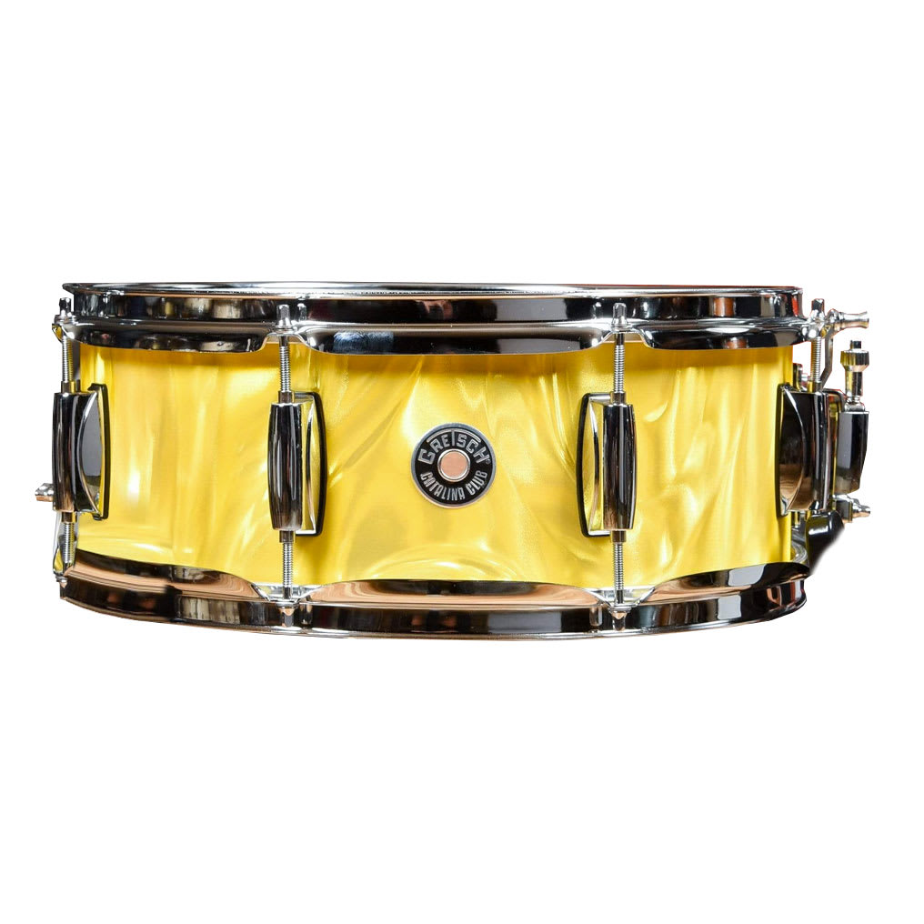 GRETSCH CATALINA CLUB TAMBOR YELLOW SATIN FLAME 14X5.0 1