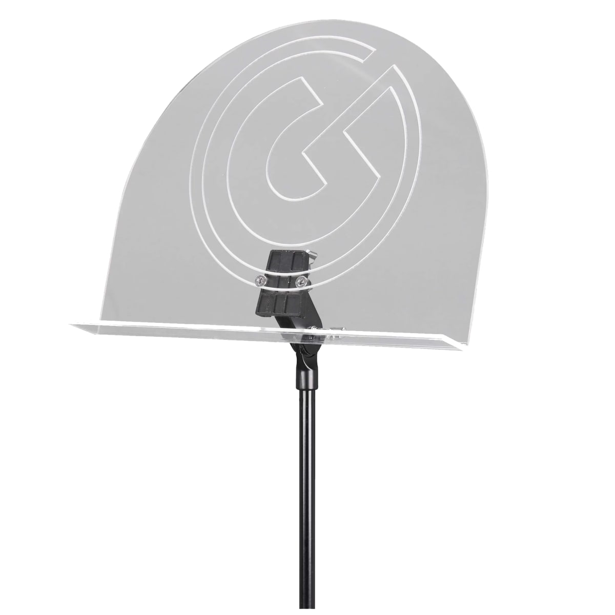 ATRIL ACRILICO DE PARTITURAS  PARA BATERIA CON BRAZO AJUSTABLE GIBRALTAR 1