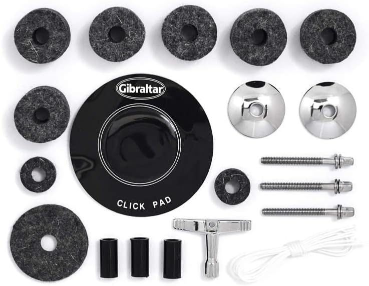 KIT TÉCNICO DE BATERÍA DE 22 PIEZAS PACK DE PIEZAS Y ACCESORIOS GIBRALTAR SC-DTK 1