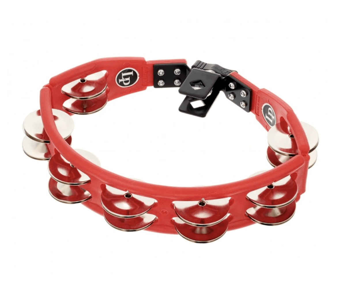 CYCLOPS MOUNTED TAMBOURINE RED STEEL 1