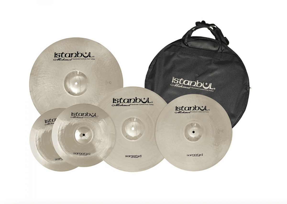SET DE PLATILLOS ISTANBUL MEHMET SAMATYA HI HAT 14 CRASH 16 RIDE 20 + BOLSO 1