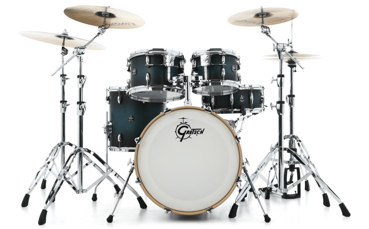 GRETSCH RENOWN MAPLE 10,12,14,20 + 14X5,5 SATIN ANTIQUE BLUE BURST2