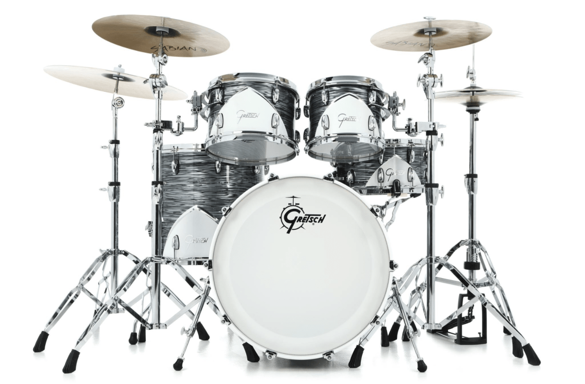 GRETSCH RENOWN MAPLE 57 10,12,16,22 SILVER OYSTER PEARL 572