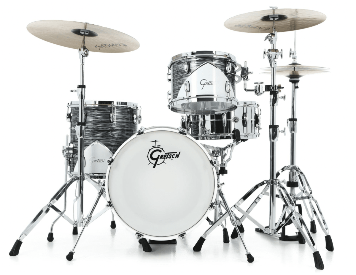 GRETSCH RENOWN MAPLE 57 12,14,18 SILVER OYSTER PEARL 572