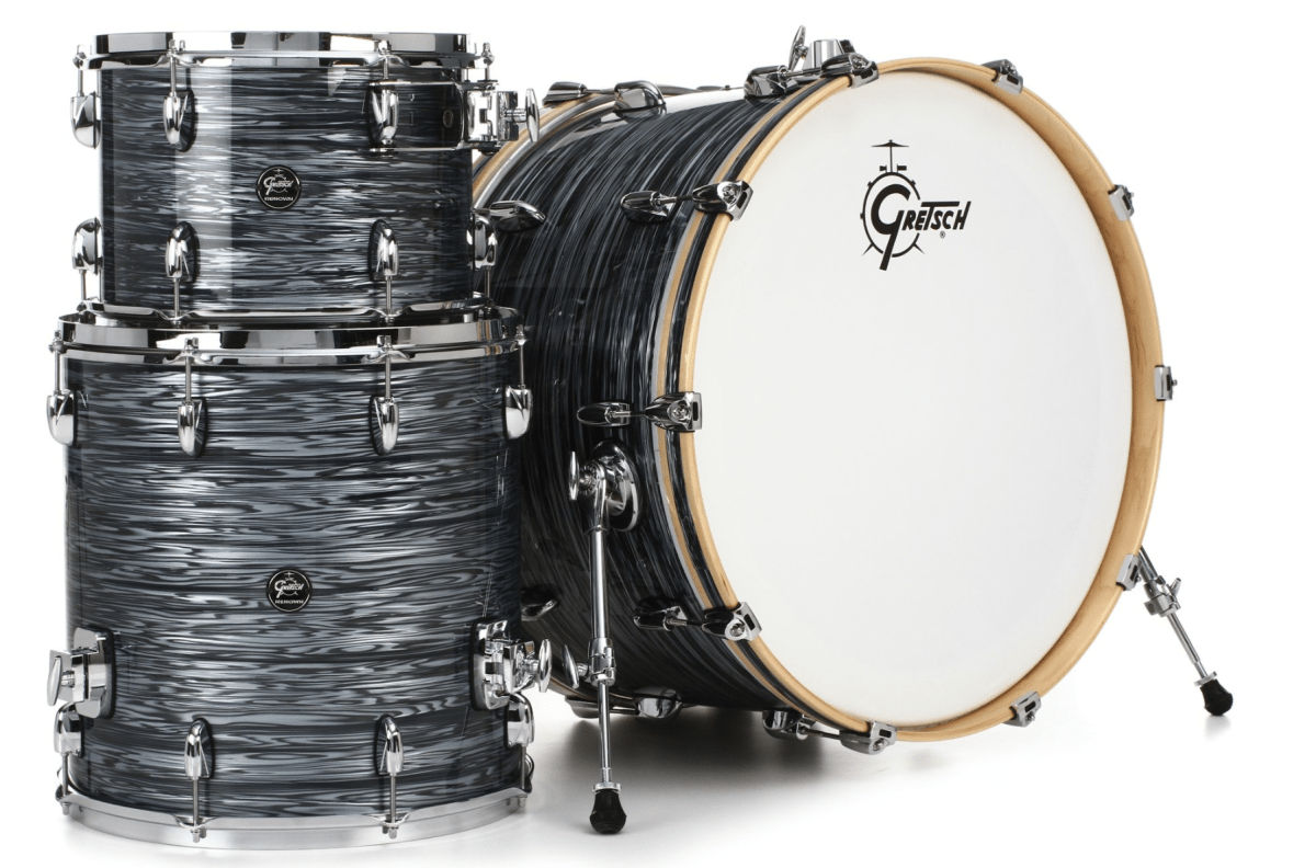 GRETSCH RENOWN MAPLE 13,16,24 SILVER OYSTER PEARL2