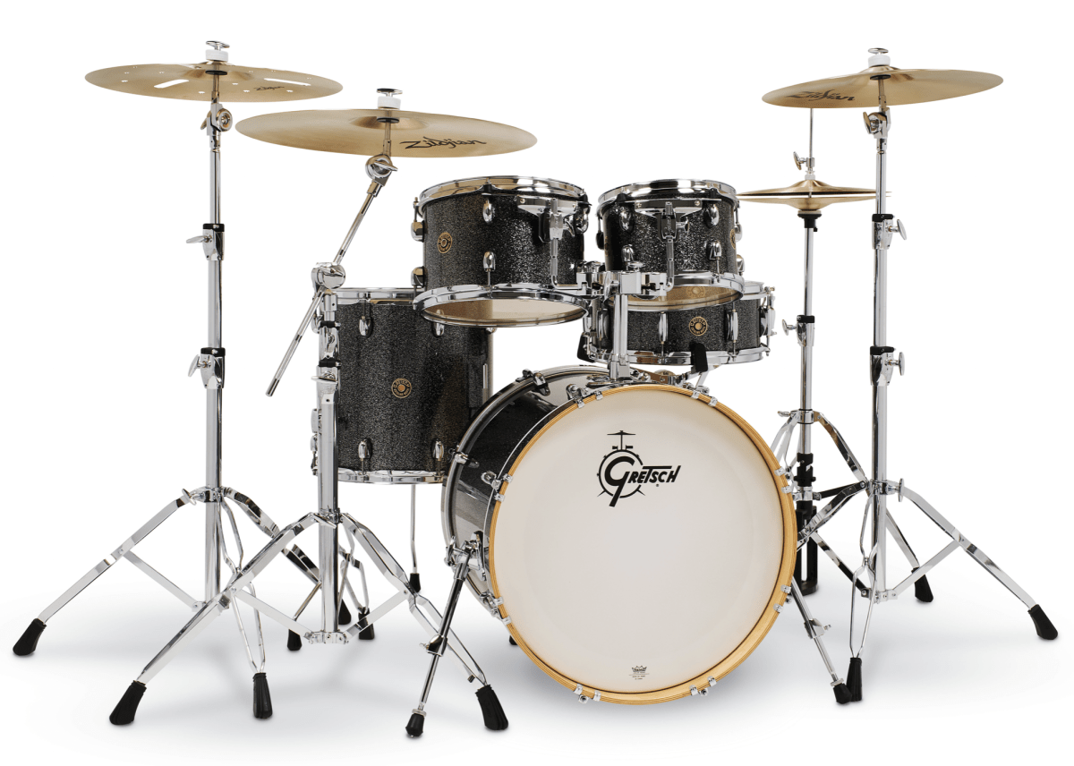 BATERIA GRETSCH CATALINA MAPLE BLACK STARDUST 10,12,14,20 + 14X5,5 1