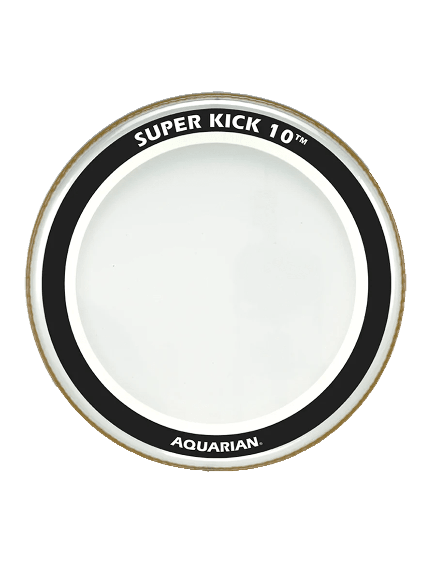 PARCHE DE BOMBO 22 CLEAR SUPER KICK 10 SK10-22 AQUARIAN 1