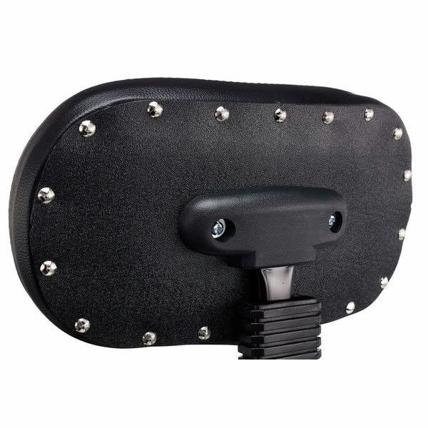 BLACK SPINAL-G DRUM THRONE WITH BACK REST & 4 LEG BASE4