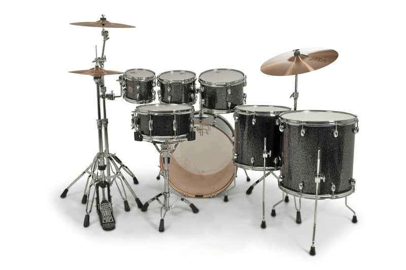 SHELLPACK CATALINA MAPLE 8,10,12,14,16,22 + 14X6.5 BLACK STARDUST CM2-E627-BS GRETSCH4