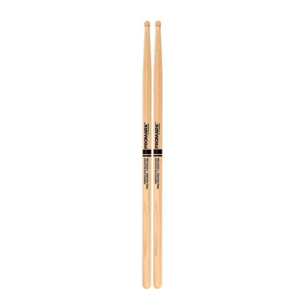 BAQUETAS PRO ROUND 7A AMERICAN HICKORY TXPR7AW PROMARK 1