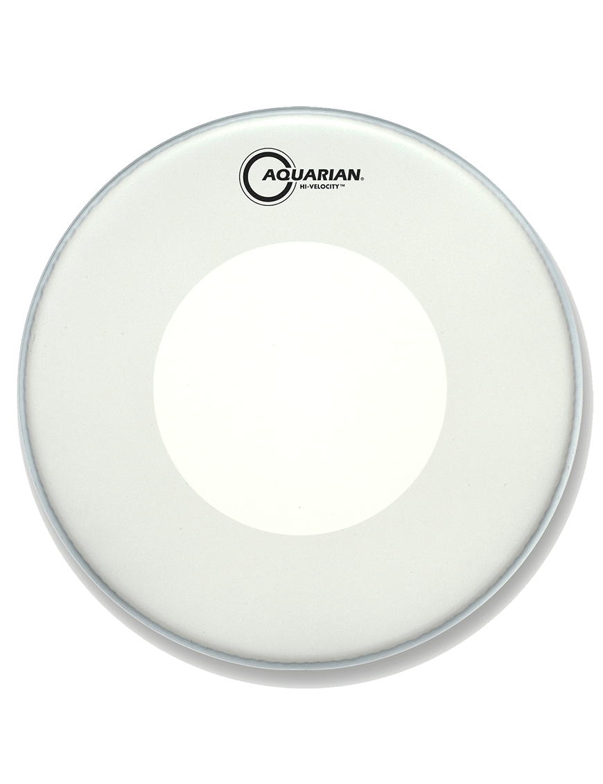 PARCHE DE TAMBOR 14 TEXTURE COATED BLANCO HI-VELOCITY VEL14 AQUARIAN 1