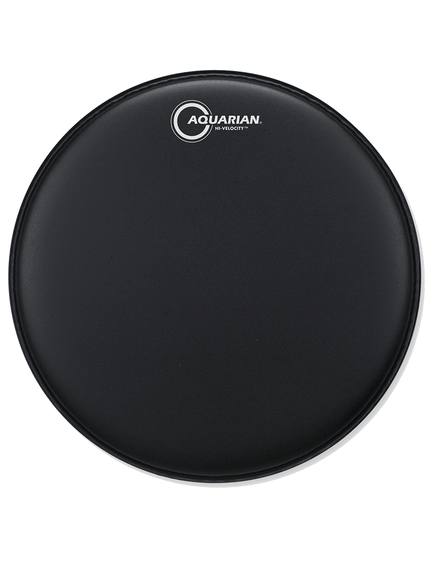 PARCHE DE TAMBOR 14 TEXTURE COATED NEGRO HI-VELOCITY VEL14BK AQUARIAN 1