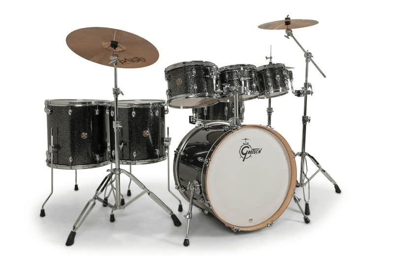 SHELLPACK CATALINA MAPLE 8,10,12,14,16,22 + 14X6.5 BLACK STARDUST CM2-E627-BS GRETSCH3