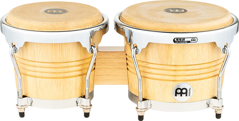 WOOD BONGO NATURAL CHROME PLATED HARDWARE WB200NT-CH MEINL PERCUSSION2