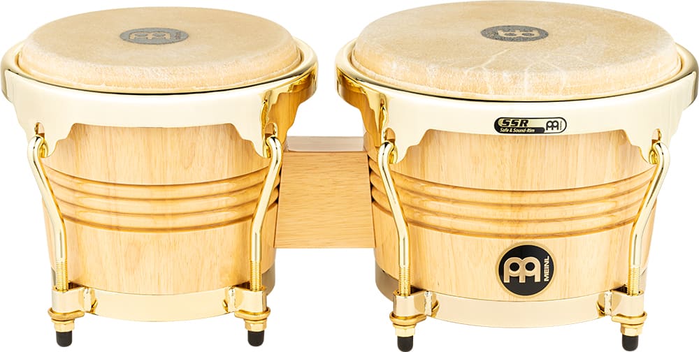 WOOD BONGO NATURAL GOLD TONE HARDWARE WB200NT-G MEINL PERCUSSION2