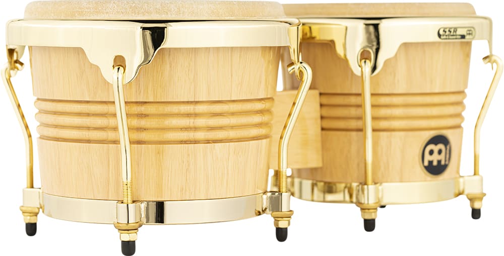 WOOD BONGO NATURAL GOLD TONE HARDWARE WB200NT-G MEINL PERCUSSION5
