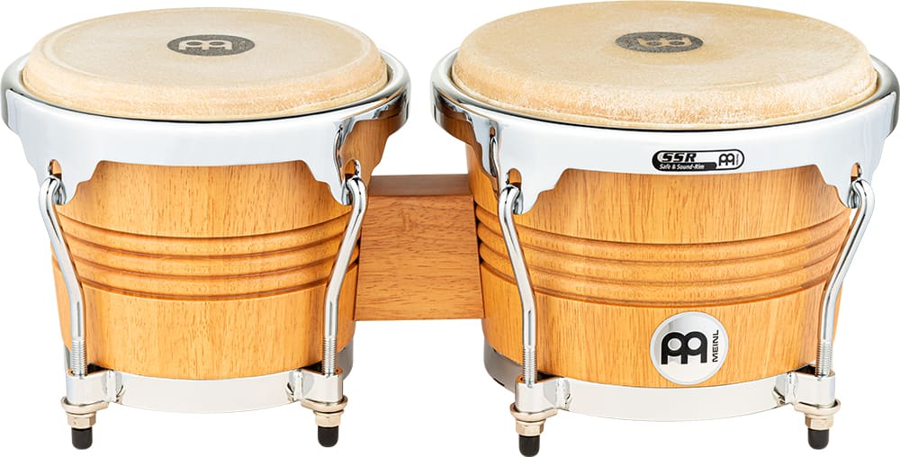 WOOD BONGO SUPER NATURAL CHROME PLATED HARDWARE WB200SNT-M MEINL PERCUSSION2