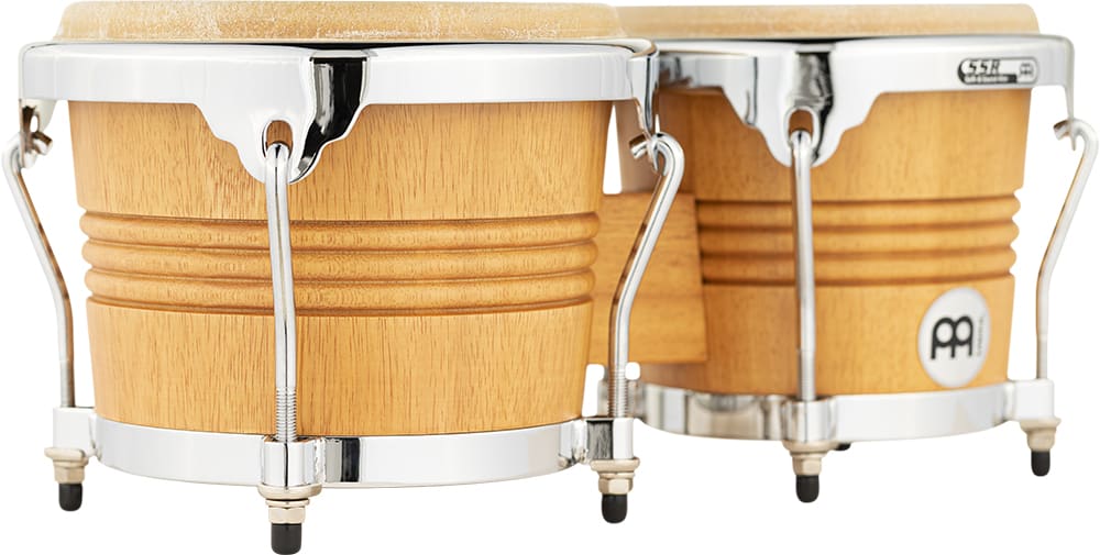 WOOD BONGO SUPER NATURAL CHROME PLATED HARDWARE WB200SNT-M MEINL PERCUSSION5