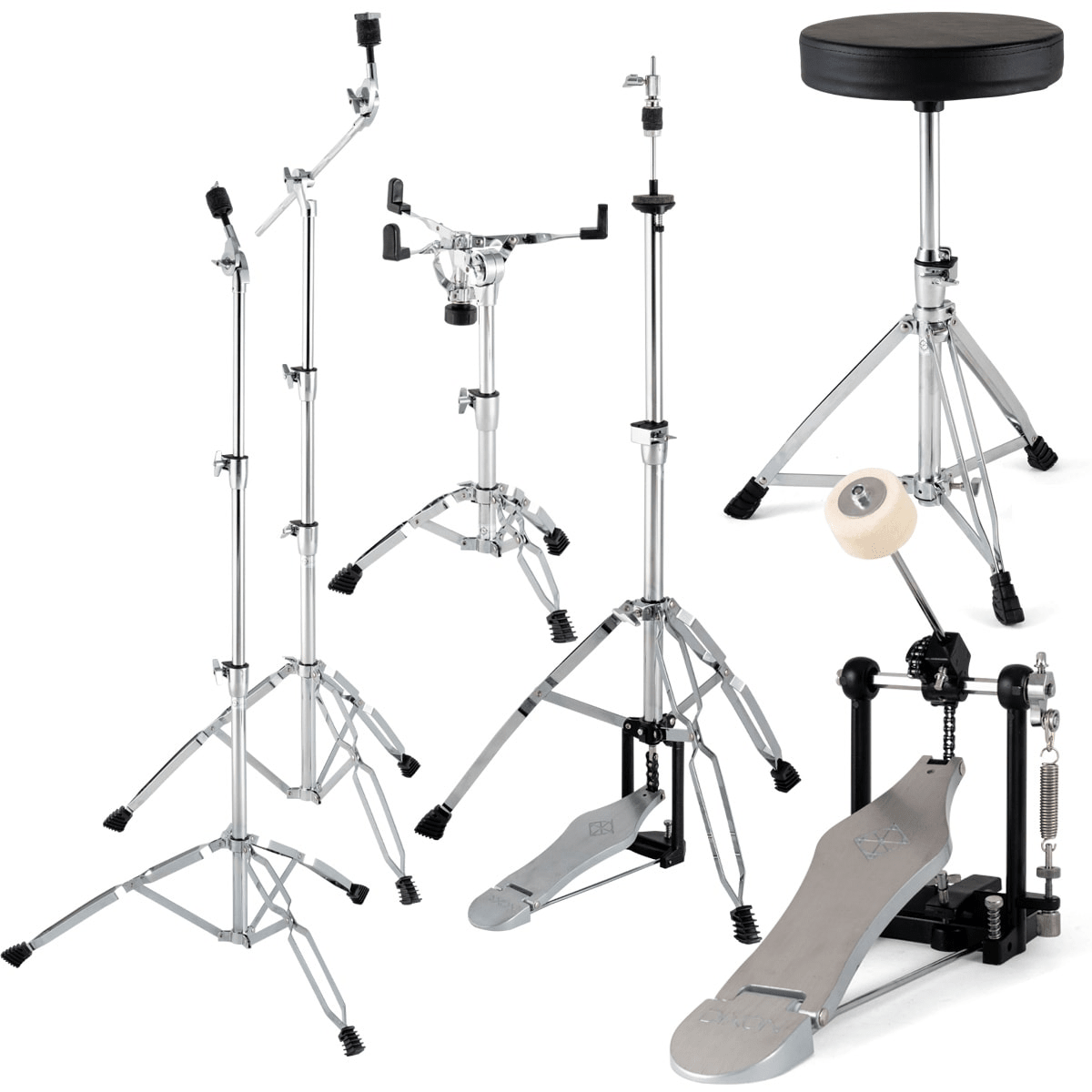 SET PATHFINDER 10,12,16,22 + TAMBOR 14x6,5 PURPLE GRIMMER SJC + HARDWARE DE REGALO5